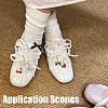 30Pcs 15 Styles Alloy & Resin & Plastic Imitation Pearl Shoes Charms HJEW-HY00121-5