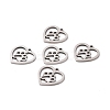 Non-Tarnish 201 Stainless Steel Pendants STAS-T046-JN253-1-3
