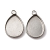 304 Stainless Steel Pendant Cabochon Settings STAS-D379-08A-P-1