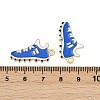 Alloy Enamel Pendants ENAM-V001-01G-G-3