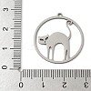 201 Stainless Steel Pendants STAS-G366-02P-08-3