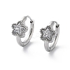304 Stainless Steel Star Hoop Earrings EJEW-D095-22P-02-1