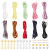 Flat Faux Suede Cord DIY Jewelry Making Finding Kit DIY-DC0002-63-1