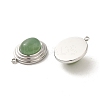 Natural Green Aventurine Pendants STAS-L025-006P-02-2