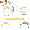 8pcs 2 color Ion Plating(IP) 201 Stainless Steel Pendants STAS-DC0006-19-2
