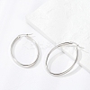 Non-Tarnish 304 Stainless Steel Hoop Earrings EJEW-L232-003A-P-1