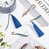 8Pcs 4 Style Alloy Bookmark Findings FIND-SC0003-50-5