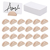 30Pcs Half Round Wood Name Card Holder AJEW-NB0009-27B-1