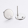 304 Stainless Steel Stud Earring Findings STAS-P198-25-10mm-2