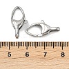 304 Stainless Steel Lobster Claw Clasps STAS-B089-01E-P-3