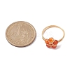 4Pcs 4 Style Natural Mixed Gemstone Star Finger Rings RJEW-TA00086-3
