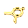 Real 18K Gold Plated PVD Vacuum Plating 304 Stainless Steel Pendants STAS-L278-002G-02-2