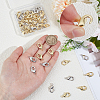 60Pcs 2 Colors Brass Lobster Claw Clasps KK-WR0001-48-3