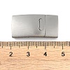 Tarnish Resistant 316 Stainless Steel Magnetic Clasps with Glue-in Ends STAS-Q211-45-01-3