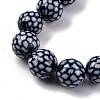 Handmade Blue and White Porcelain Beads Strands PORC-I027-12-2