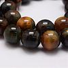 Natural Yellow Blue Tiger Eye(Dyed & Heated) Bead Strands G-P230-07-10mm-3