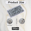 3Strands Baking Paint Glass Round Bead Strands DGLA-LT0001-02B-2