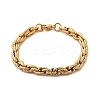667 Stainless Steel(Grade 201 Equivalent) Chain Bracelets BJEW-P351-01B-G-4