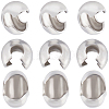 260Pcs 304 Stainless Steel Crimp Beads Covers STAS-CN0001-65-1