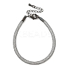 Brass Mesh Chain Bracelets for Women DIY-B066-02G-03-1