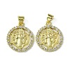 Brass Micro Pave Cubic Zirconia Pendants KK-H472-53D-G-1