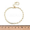 Brass Link Cable Chain Bracelet for Women BJEW-A065-02G-5