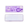 Transparent Printed Acrylic Cabochons TACR-N016-22-2