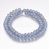 Full Rainbow Plated Faceted Rondelle Glass Beads Strands EGLA-J054-8x5mm-FR04-2