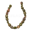 Natural Unakite Beads Strands G-C286-A13-4
