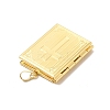 Eco-Friendly Rack Plating Brass Locket Pendants KK-F850-06G-4