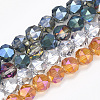 Electroplate Glass Beads Strands EGLA-S176-04-1