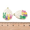 Easter Alloy Enamel Pendants ENAM-E360-01G-01-3