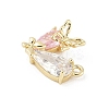 Brass Micro Pave Cubic Zirconia Pendants KK-M326-17-G02-2