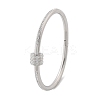 304 Stainless Steel Rhinestone Bangles for Women BJEW-Z092-04P-4