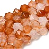 Natural Red Agate Beads Strands G-Z119-A02-03-3