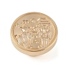 Christmas Series Wax Seal Brass Stamp Head LS-AJEW-Z031-04G-05-2