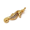 Brass Micro Pave Cubic Zirconia Pendants KK-A265-10A-02G-2