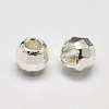 PVD Vacuum Plating Brass Round Faceted Spacer Beads LS-KK-I598-26S-RS-1