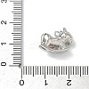 Brass Micro Pave Cubic Zirconia Pendants KK-I476-26P-02-3