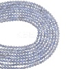 Natural Blue Lace Agate Beads Strands G-C280-B07-6mm-5