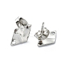 Non-Tarnish 304 Stainless Steel Stud Earring Findings STAS-L024-003P-05-2