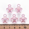 Transparent Crackle Acrylic Pendants MACR-S373-63-L05-4