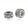 Alloy Rhinestone European Beads MPDL-Q212-001J-RS-3