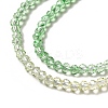 Transparent Gradient Color Glass Beads Strands GLAA-H021-01B-13-3