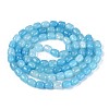Baking Paint Crackle Glass Beads Strands DGLA-N019-01B-01-3