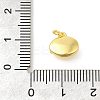 Oval Rack Plating Brass Pendants Charms KK-S396-72G-3