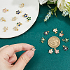 10Pcs Brass Clear Cubic Zirconia Pendants ZIRC-HS0001-19-3