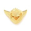 Rack Plating Brass Clear Cubic Zirconia Open Cuff Rings RJEW-S411-01G-07-3