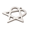 Non-Tarnish 304 Stainless Steel Pendants STAS-B054-07P-2