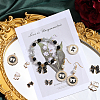 48Pcs 8 Styles Alloy Enamel Pendants ENAM-SC0005-66-4